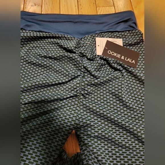 Women's Ookie & Lala Butt Enchancing Ruched Back Athletic Leggings Fitness Sport - Picture 3 of 7